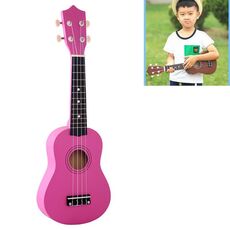 Strumento di illuminazione musicale per bambini Ukulele in tiglio HM100 da 21 pollici (magenta)