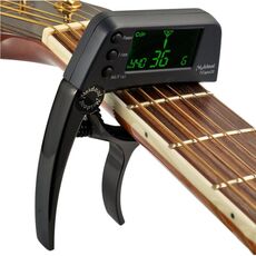 Clip per accordatore professionale per chitarra, accordatore cromatico a clip stile Loft con display luminoso a schermo LCD rotante Capo per chitarra con una sola mano