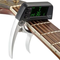 Clip per accordatore professionale per chitarra, accordatore cromatico a clip stile Loft con display luminoso a schermo LCD rotante Capo per chitarra con una sola mano