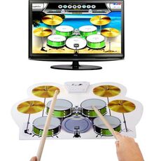 MD-1008 USB 2.0 MIDI Soft Roll-up Drum Kit, dimensioni: 46 x 31 cm