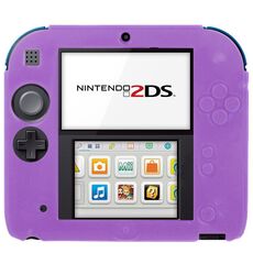 Custodia in silicone ultra sottile di colore puro per Nintendo 2DS (viola)