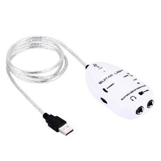 Interfaccia USB Cavo Guitar Link Registrazione PC / MAC (bianco)