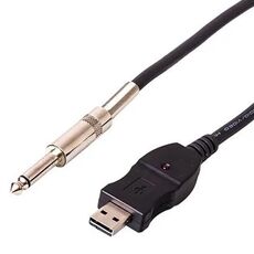 Cavo adattatore audio per registrazione USB PC Guitar Bass Link