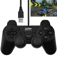 Double Shock PC USB Single Gamepad (Nero)