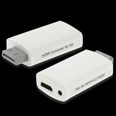 Convertitore HDMI Full HD 1080P per Wii, dimensioni: 73 x 37 x 20 mm (bianco)