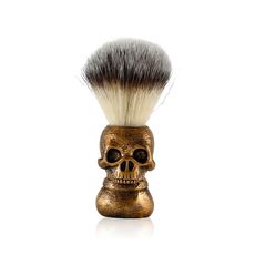 Strumenti di rasatura e schiumatura della pulizia del cranio, classificazione dei colori: barba spazzola dorata