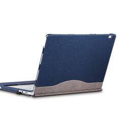 Manicotto protettivo per laptop in pelle PU per Microsoft Surface Book 2 15 pollici (blu profondo)
