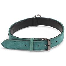 Colletto in pelle a doppio strato di Jinmaohou, specifica: L 59x3.2cm (verde)