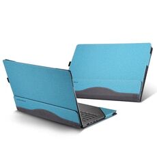Custodia protettiva anti-caduta in pelle per laptop per Lenovo Yoga 14S 2021 (grigio cobalto blu)