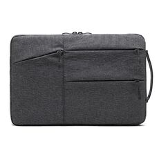 Zipper Type Poliestere Business Laptop Liner Bag, Dimensioni: 14 pollici (grigio scuro)