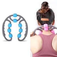 2 pz Eight Round Yoga Formazione a rulli a forma di anello a forma di anello a forma di anello (blu)
