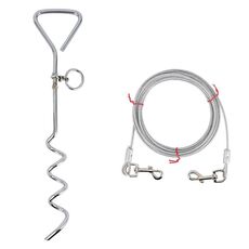 Bullone di fissaggio del chiodo a terra del guinzaglio dell acciaio inossidabile del guinzaglio esterno, specifica: corda classica + filo