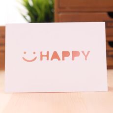 50 PCS A-035 Large Hollow Letters Biglietto di auguri per vacanze (Happy)