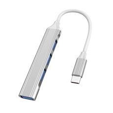 2 PCS Ducking espanso multifunzionale, Spec: Type-C/USB-C 3.0 (Silver)