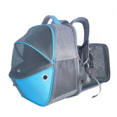 LDLC QS-067 esterno traspirante può espandere la borsa per animali domestici portatile (Royal Blue)