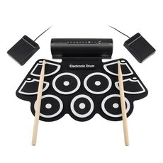 MD760 USB Tamburo elettronico a percussione a percussione addensato a mano in silicone