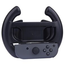 Per controller Joy-Con Nintendo Switch (non incluso) Volante da gioco semicerchio (nero)