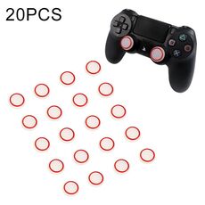 20 PCS Custodia protettiva in silicone luminoso per joystick per gamepad PS4 / PS3 / PS2 / XBOX360 / XBOXONE / WIIU (rosso)