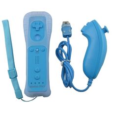Telecomando per GamePad wireless per Wii (blu)