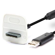 XBOX360 Cavo di ricarica per controller wireless da 1,5 m con magnetico per XBOX360 (bianco)