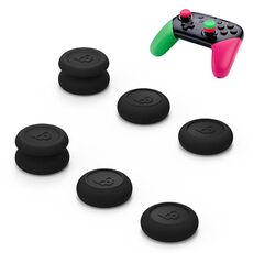 Copri pulsante sinistro + destro del cappuccio del bilanciere del gamepad per NS Pro / PS4 (nero)