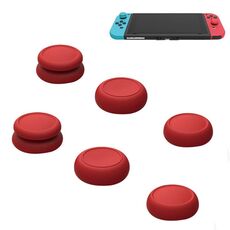 Copri pulsante sinistro + destro del cappuccio del bilanciere del gamepad per interruttore (rosso)