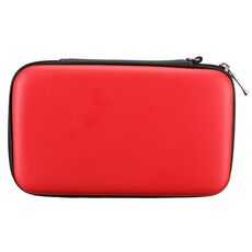 Custodia per il trasporto rigido EVA per il nuovo sacchetto della borsa della manica della pelle di 3DS XL LL (rosso)