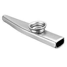 Strumento di accompagnamento per bambini Kazoo in metallo da 10 pezzi (argento)