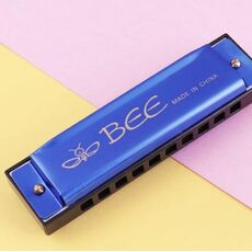 BEE Armonica a doppio tono a 10 fori C Tone Brace (blu)