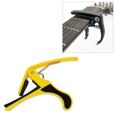 Plastic Guitar Capo per 6 Accessori per strumenti musicali elettrici Acoustic Classic Classic Guitarra (Yellow)