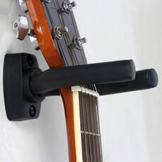 Gancio da parete in metallo per chitarra / ukulele (nero)