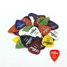 Plettri per chitarra elettrica Alice 50 PCS ABS, consegna colore casuale, superficie: specchio, dimensioni: 1,2 mm