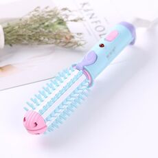 Gelinsi GLS-003 20W 2 in 1 Glaze ceramica Mini Curler Comb, Plug UE (Blue)