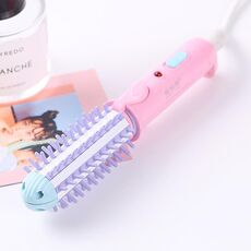 Gelinsi GLS-003 20W 2 in 1 Glade in ceramica Mini Curler Comb, Plug UE (Pink)