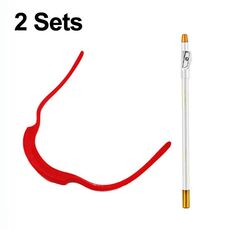 2 set Strumenti da barbiere da barbiera per lo stile della barba, stile: righello di forma+penna