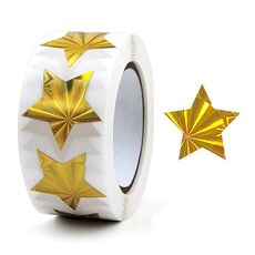 10 pezzi stelle colorate grazie adesivi regali adesivi decorativi di tenuta decorativa, dimensioni: 25 mm (C-76-25)