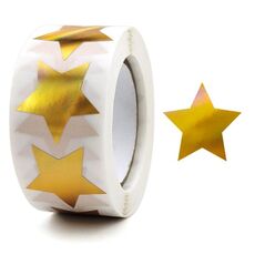 10 pezzi stelle colorate grazie adesivi regali adesivi decorativi di tenuta decorativa, dimensioni: 25 mm (C-81-25)