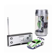 Coke Can Mini RC Autoradio Telecomando Micro Racing Car (verde + bianco)