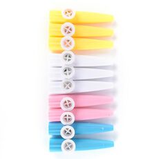 Strumento di accompagnamento per bambini Kazoo in plastica 10PCS, consegna a colori casuali