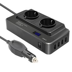 DC12V 200W AC220V Inverter per display digitale multifunzionale intelligente per auto, spina UE