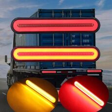 2 PZ Rimorchio per camion per impieghi gravosi 100 LED Luce freno a due colori