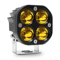 Faretto da 3 pollici 4 LED per auto 20W / 2000LM / 6000K / DC9-80V (luce gialla)