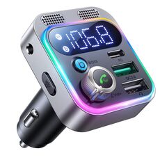 JOYROOM JR-CL16 48W Bluetooth 5.0 Trasmettitore FM wireless per auto (argento)