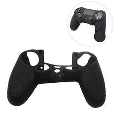 Custodia protettiva in silicone antiscivolo per Sony PS4 (nera)