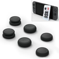 Skull & Co Left + Right Gamepad Rocker Cap Button Cover Set di manopole per Switch / Switch Lite / JOYCON (nero)