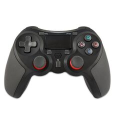Maniglia Bluetooth del controller di gioco wireless gommato per host PS4 (nero B)