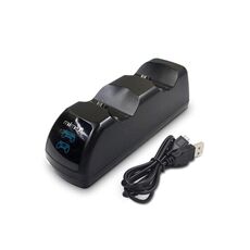 Dock Dock Dock Dual Dual USB con indicatore LED per controller wireless PS4 (nero)