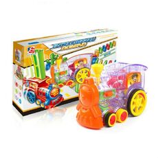 Puzzle Domino Treno elettrico dell'automobile con suoni e luci musicale automatico Licensing giocattolo auto elettrica