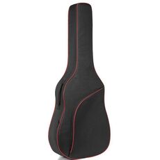 Custodia per chitarra ispessita in tessuto Oxford impermeabile, dimensioni: 36-38 pollici (rosso)
