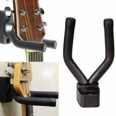 Appendino in metallo da parete con gancio corto per chitarra 3 pezzi (nero)